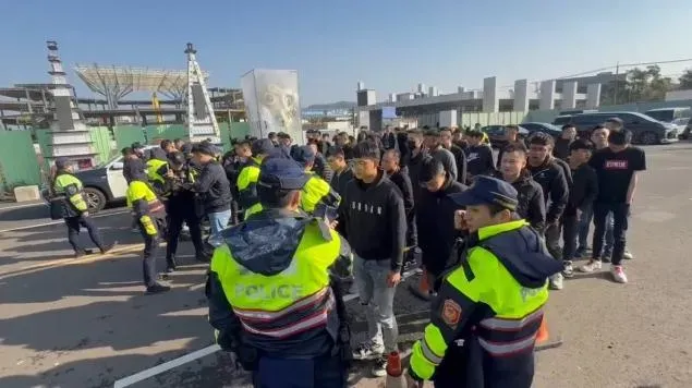 三環幫角頭劉憲治告別式。（圖／翻攝畫面）