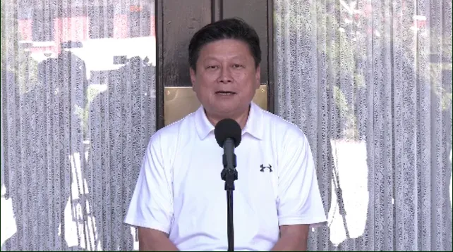 傅崐萁呼籲總統賴清德趕快跟全國國人道歉,並撤換不適任的卓榮泰。(圖/中天新聞)