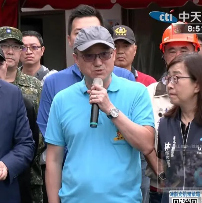 指南宮主委高超文致歉。（圖／中天直播畫面）