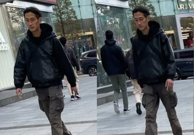 唐治平現身假日的信義區，整個人的狀態看起來還不錯。（圖／CTWANT提供）