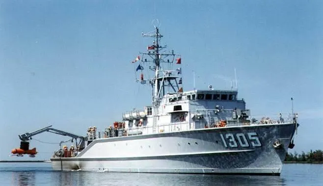 海軍永豐級獵雷艦永順號。(圖/國防部發言人臉書)