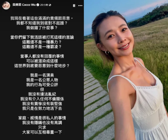 吳婉君11日更新IG限時動態。（圖／翻攝自吳婉君IG）