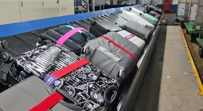 莊姓男子去年（2024）在機場報到時開玩笑說行李有炸彈，遭到起訴。（圖／翻攝畫面）