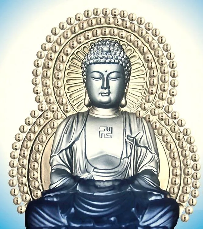 許多人會到寺廟點藥師燈祈求驅除災病。圖為藥師佛佛像。（圖／楊登嵙提供）