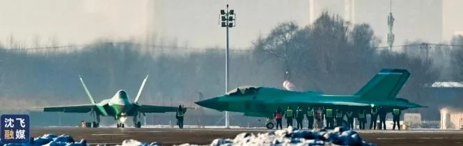 殲-35試飛機。（圖／翻攝《瀋飛融媒》）