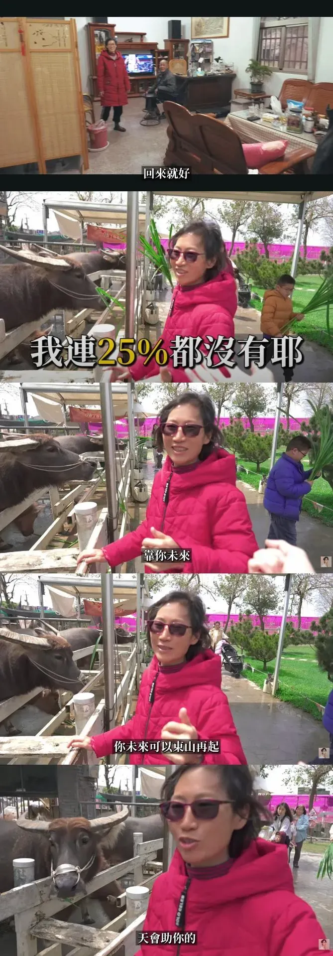 Andy自嘲「我剩什麼？我連25%都沒有。」獲得媽媽煖心鼓勵。（圖／翻攝自Andy YouTube）