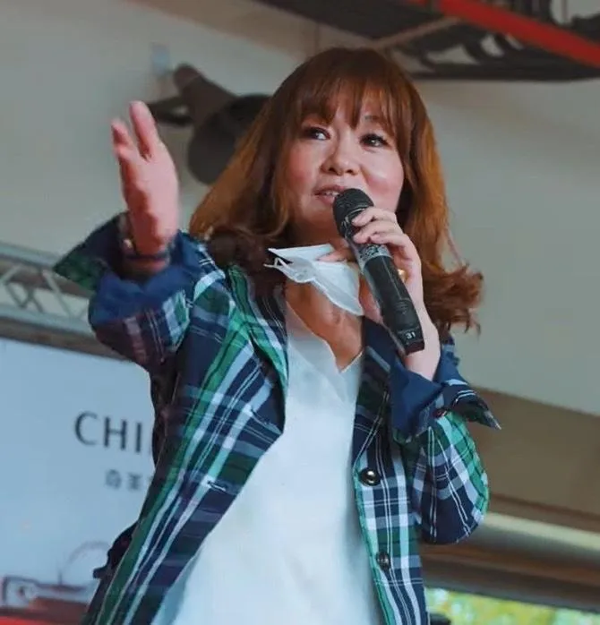 洽琪科技負責人楊詠琪。（圖／翻攝台南市消防局 YT 頻道「2022消防月曆記者發表會」）