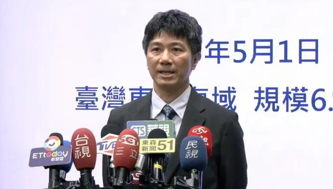 中央氣象署地震測報中心科長邱俊達。（圖／中天新聞）