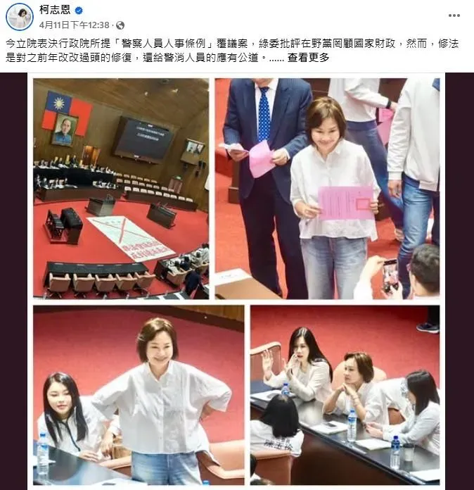 柯志恩發文炮轟民進黨政府刻意製造社會對立。(圖／取自柯志恩臉書)