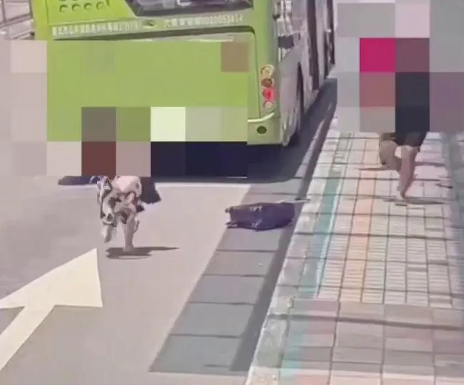 陳男追打K女。（圖／警方提供）