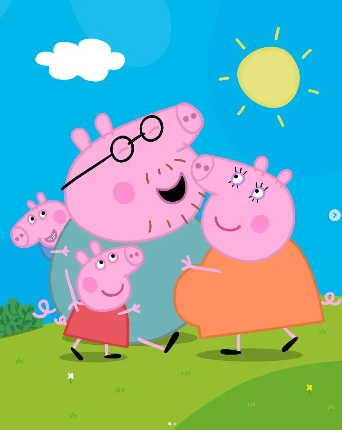 《粉紅豬小妹》宣布豬媽媽懷孕。(圖/翻攝IG officialpeppa)