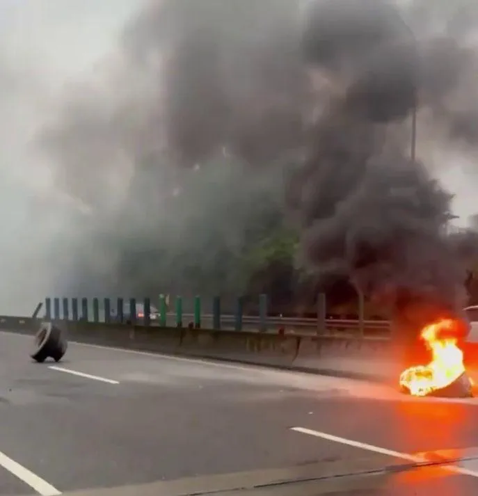 車禍現場。(圖/警方提供)