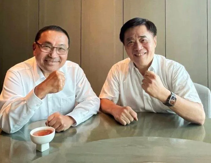 侯友宜與郝龍斌在中秋節會面。（圖／郝龍斌臉書）