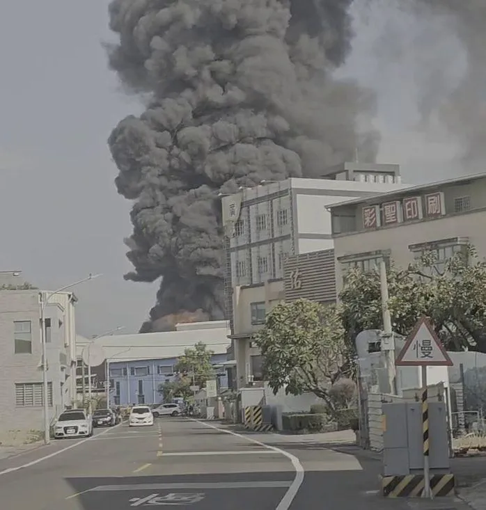 火災現場。（圖／台南道路救援張家班群友提供）