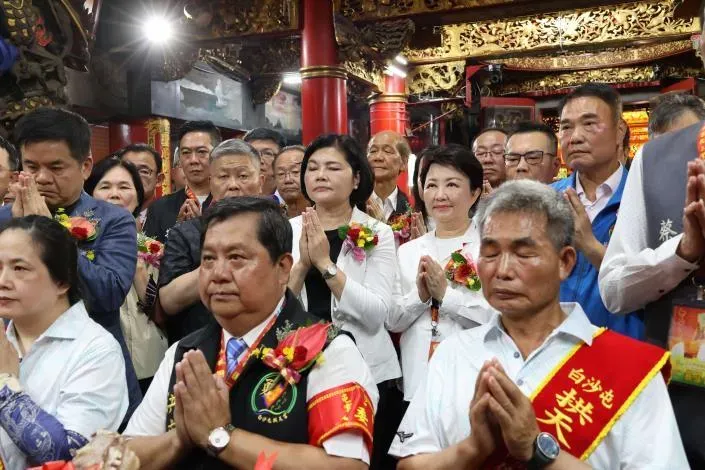 登轎前儀式。（圖／雲林縣政府提供）
