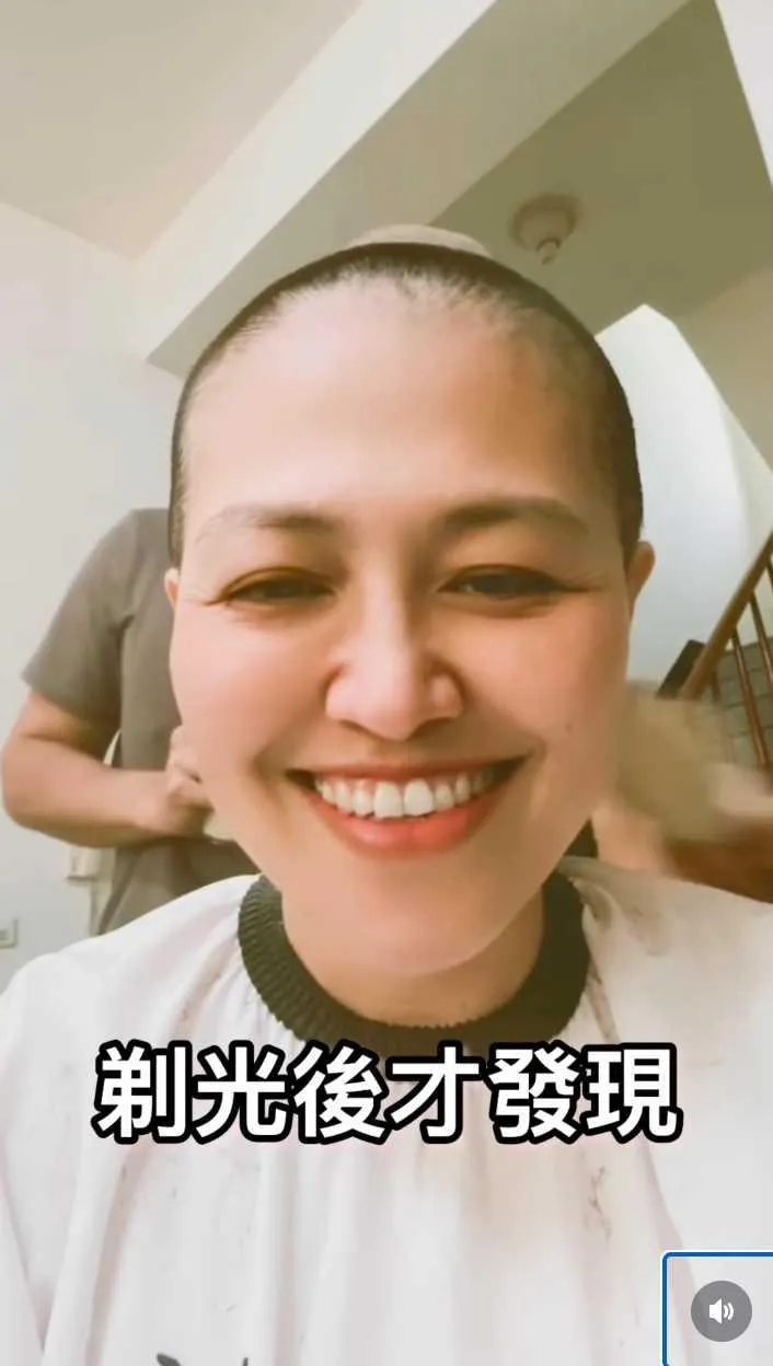 姑慕．巴紹目前全力抗癌，主動把頭髮剃光以便化療。（圖／翻攝kbvocalistK的IG）