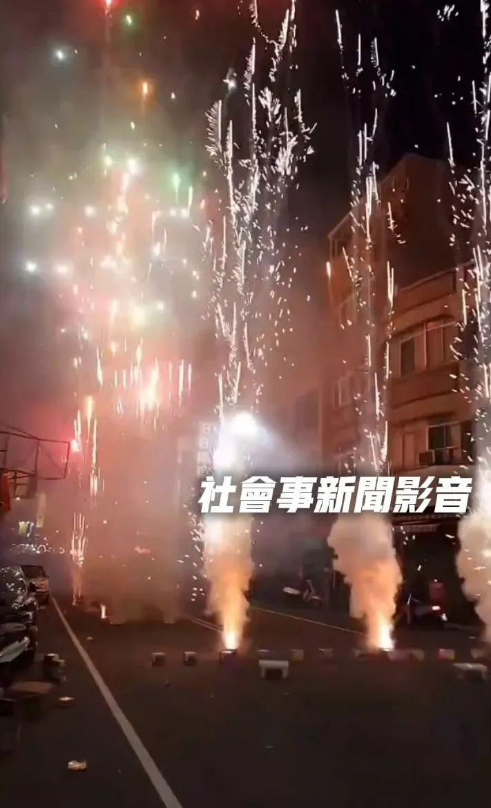 違規放煙火現場。(圖/社會事新聞影音)