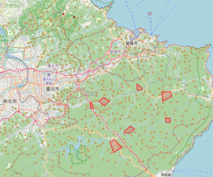 新北市多處溪流發布山區暴雨災防告警。（圖／翻攝自氣象署網站）