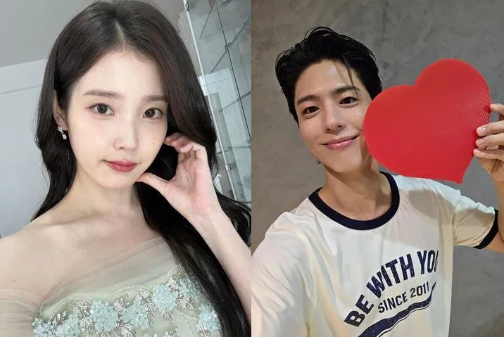 IU（左）與朴寶劍藉由《苦盡柑來遇見你》再次翻紅。（圖／翻攝自IU、朴寶劍 IG）