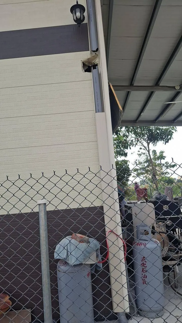 民宅受損情形。(圖/民眾提供)