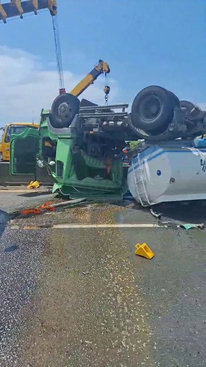 車禍現場。（圖／台南道路救援張家班）