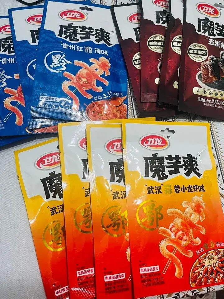 據最新財報,魔芋爽已成為衛龍主力產品。(圖/翻攝微博)
