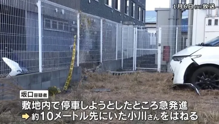 日本大阪一名7旬老翁在停車場暴衝，15歲國中生不幸命喪輪下。（圖／NNN）