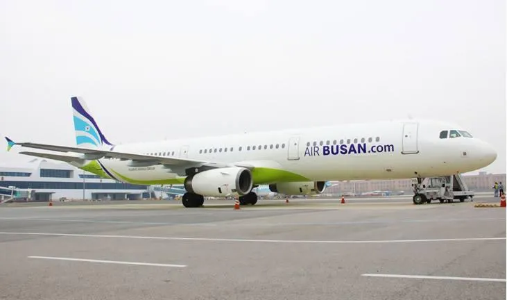 釜山航空一架航班疑似因為輪胎異常宣布取消航班，機上195名被請下機。（示意圖／翻攝自臉書釜山航空台灣 Airbusan Taiwan）