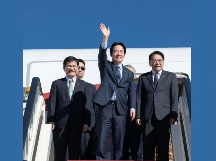 賴清德日前出訪臨時喊卡，2日晚6點多，他透過臉書宣布已抵達友邦史瓦帝尼。（圖取自賴清德臉書）