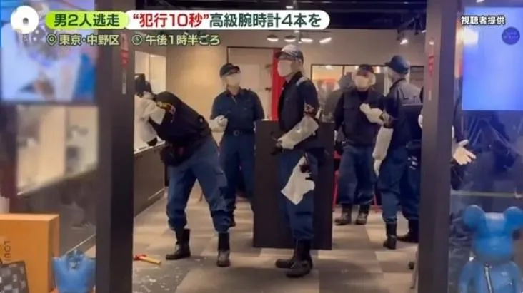 東京發生名錶搶案。（圖／NNN）