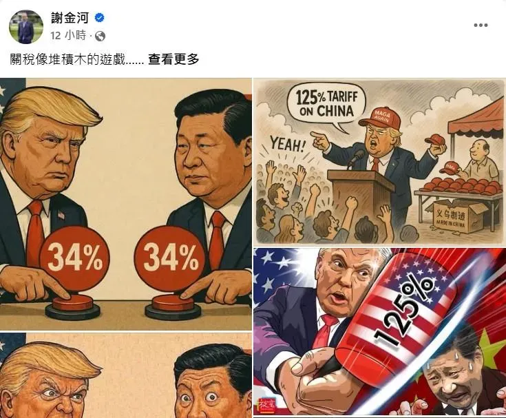 (圖/截自謝金河臉書)