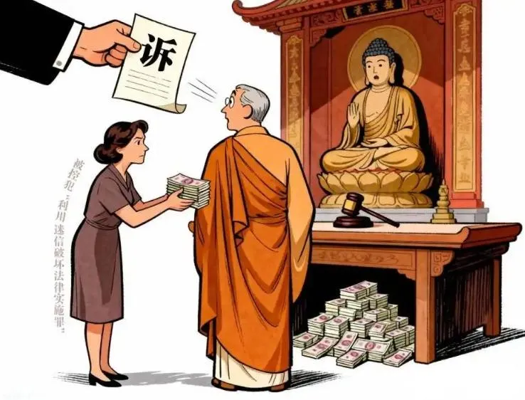 大陸一名女子向迷信組織捐獻2.1億多元人民幣而成為被告。(圖/翻攝《大河報》)