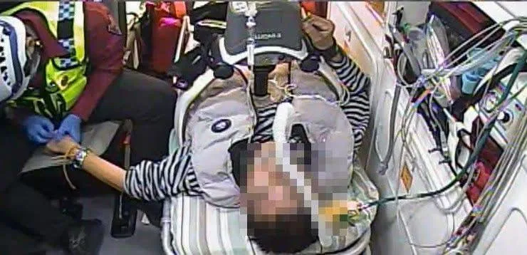 高級救護技術員使用「骨針」急救成功，患者康復出院。（圖／苗栗縣消防局提供）