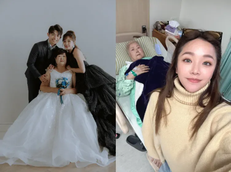 賴慧如日前邀阿嬤一同拍婚紗照。（圖／J2 Wedding提供、翻攝自賴慧如臉書）