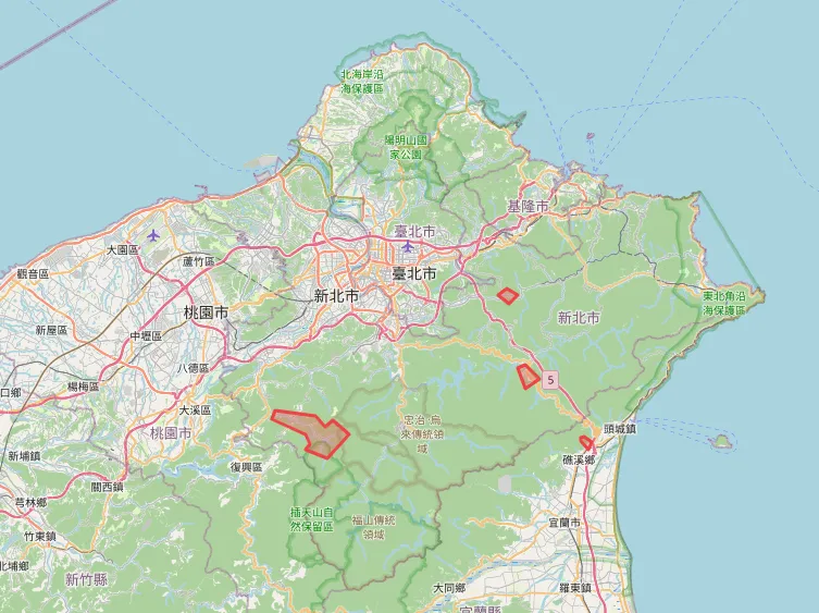 本次山區暴雨警戒範圍包含多個縣市。(圖/氣象署提供)