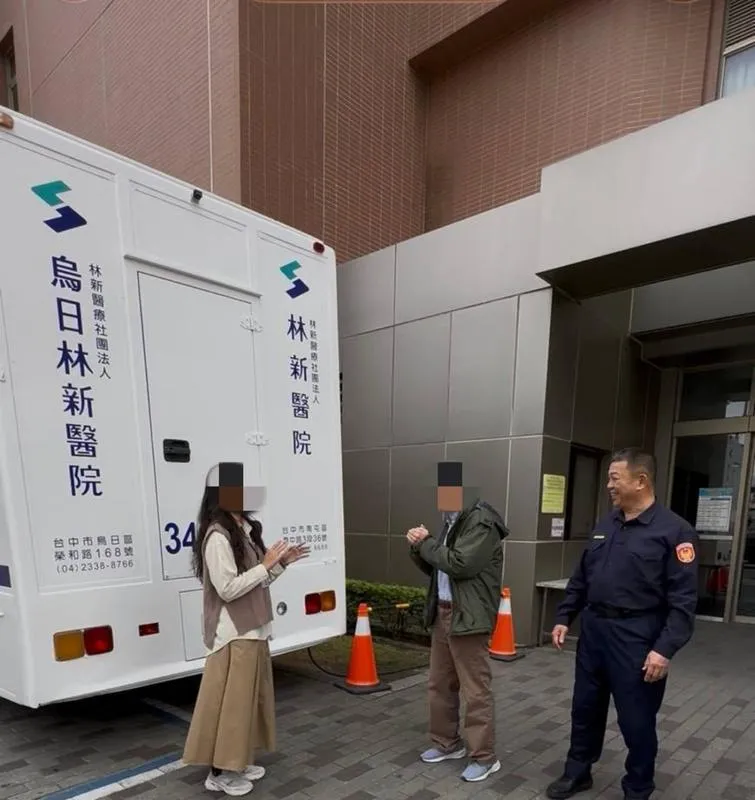 吳姓男子還回醫院致謝。（圖／翻攝照片）