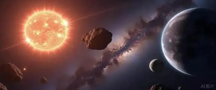 嫦娥六號月壤中發現外太陽系隕石殘留物，它的母體小行星富含水與有機質。（示意圖／翻攝《文匯報》）