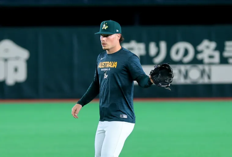 巴札那。（圖／翻攝自Team Australia Baseball IG）