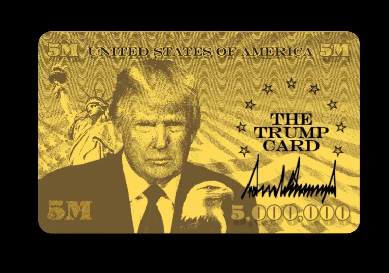 川普金卡。（圖/翻攝自川普金卡簽證計畫網頁trumpcard.gov）