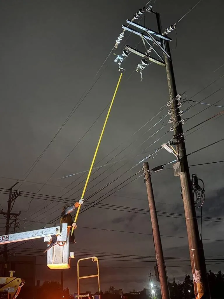 彰化伸港鄉因變電所饋線跳脫，造成泉厝路、中山路、什股路、什股村等地區1558戶停電。（圖／台電提供）
