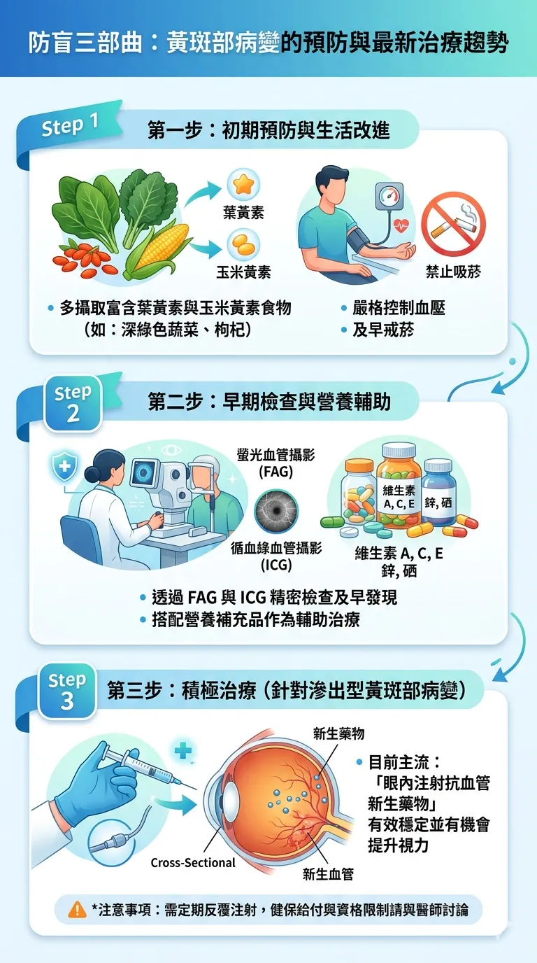 黃斑部病變的預防。（圖／臺北市立聯合醫院陽明院區）