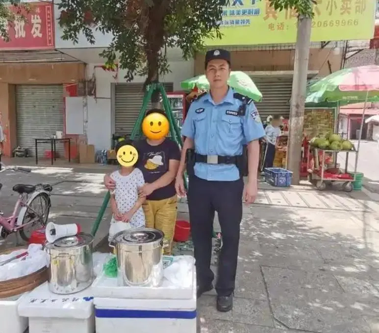 員警憑極簡肖像在附近市場找到女童媽媽。（圖／翻攝深圳晚報）