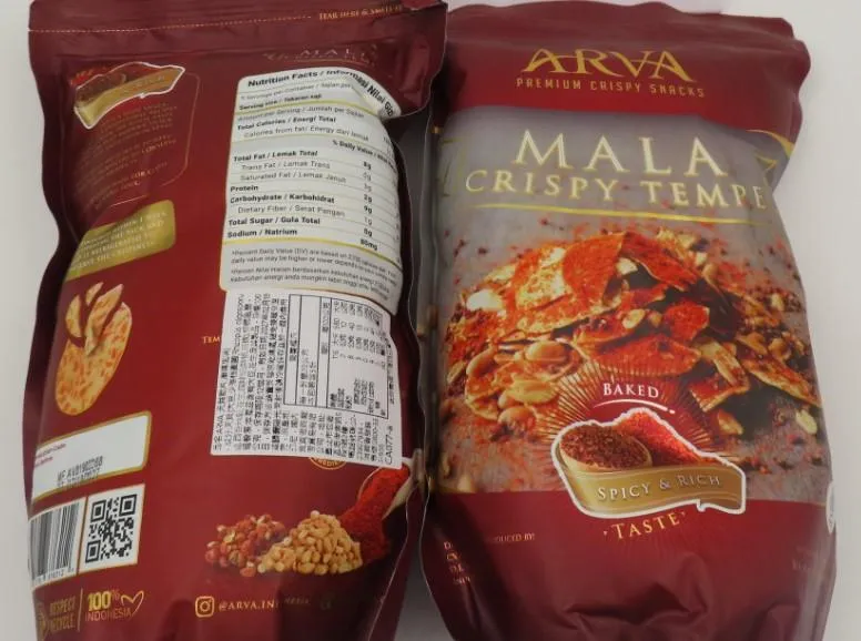 印尼出口的「天貝脆片」驗出甜味劑環己基（代）磺醯胺酸0.07 g/kg。（圖／食藥署）
