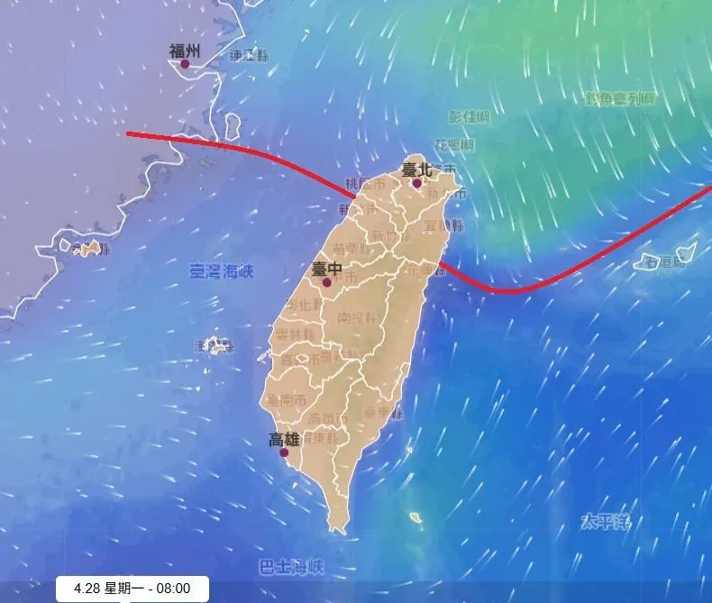850槽線前的上升區影響。（圖／翻攝自鄭明典臉書）
