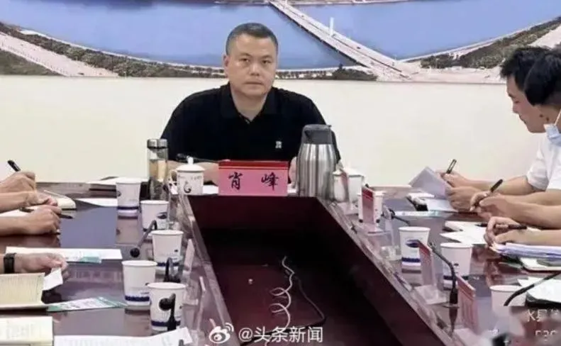 陵水黎族自治縣委前副書記肖峰，被查落馬。（圖/翻攝新浪微博）