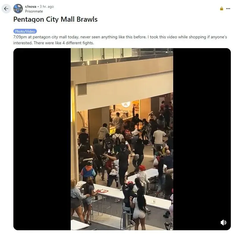 有目擊者在Reddit爆料稱至少有4起鬥毆事件。（圖／翻攝自Reddit）