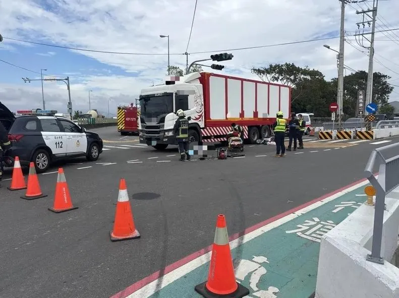 台中市神岡區4日下午發生一起驚悚死亡車禍。（圖／翻攝畫面）