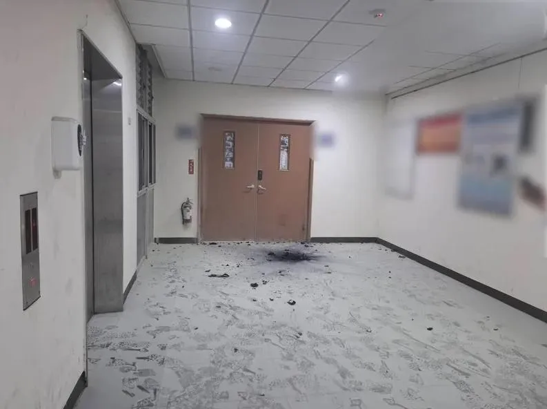 中興大學3日晚間發生鋰電池爆炸事件。（圖／翻攝畫面）
