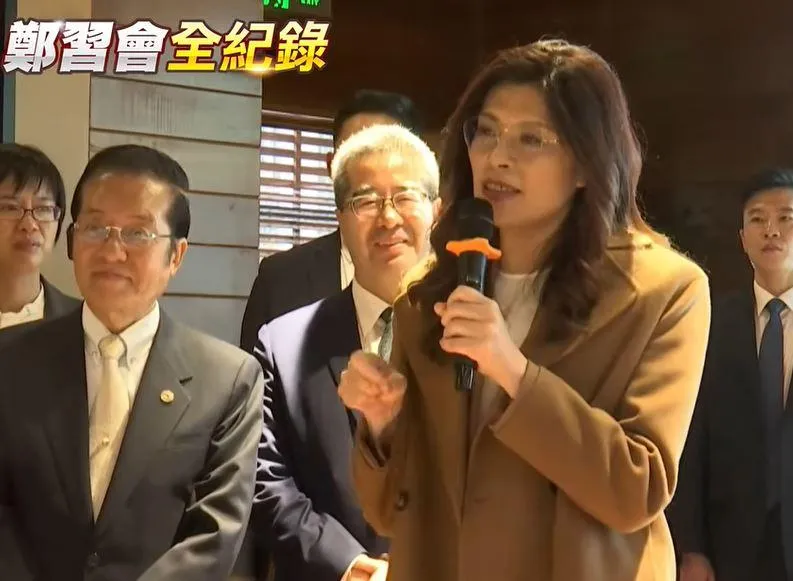國民黨主席鄭麗文與在上海的台灣青年對談。（圖／中天新聞）