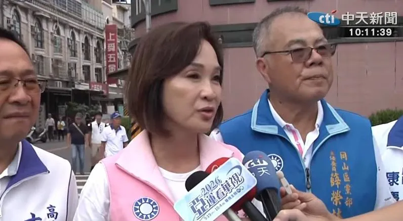 國民黨高雄市長參選人柯志恩。（圖／中天新聞）